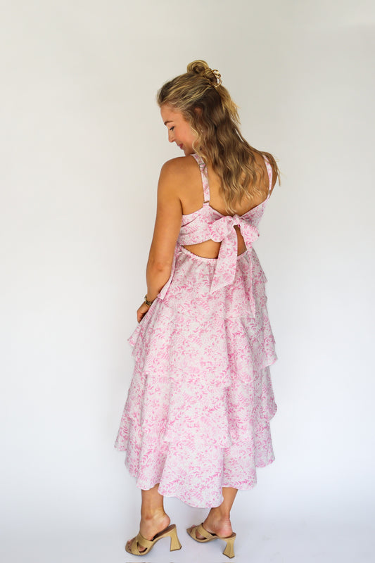 Pretty in Pink Tier Dress