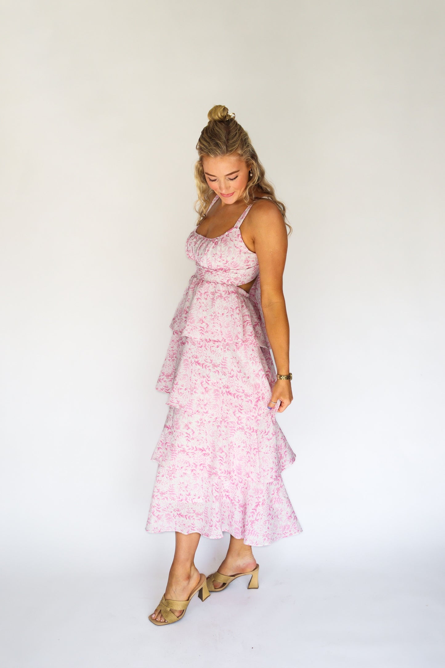 Pretty in Pink Tier Dress