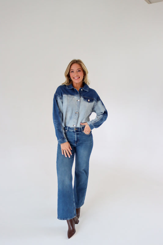 Two Tone Denim Jacket