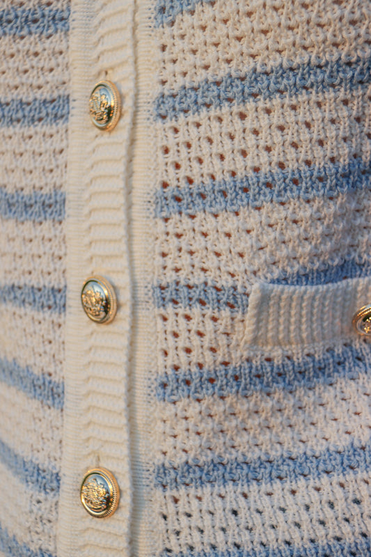 Keepin It Classy Light Blue Button Vest