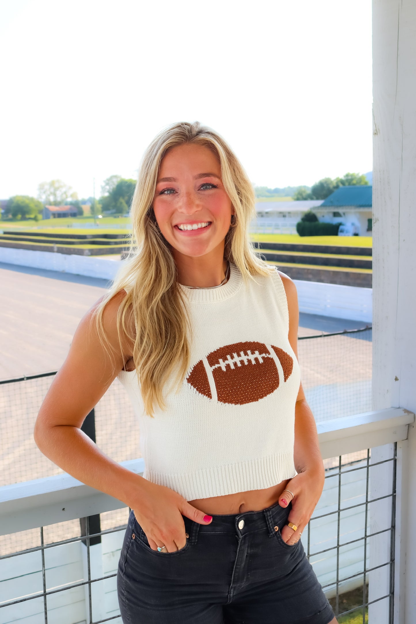 Sequin Football Top