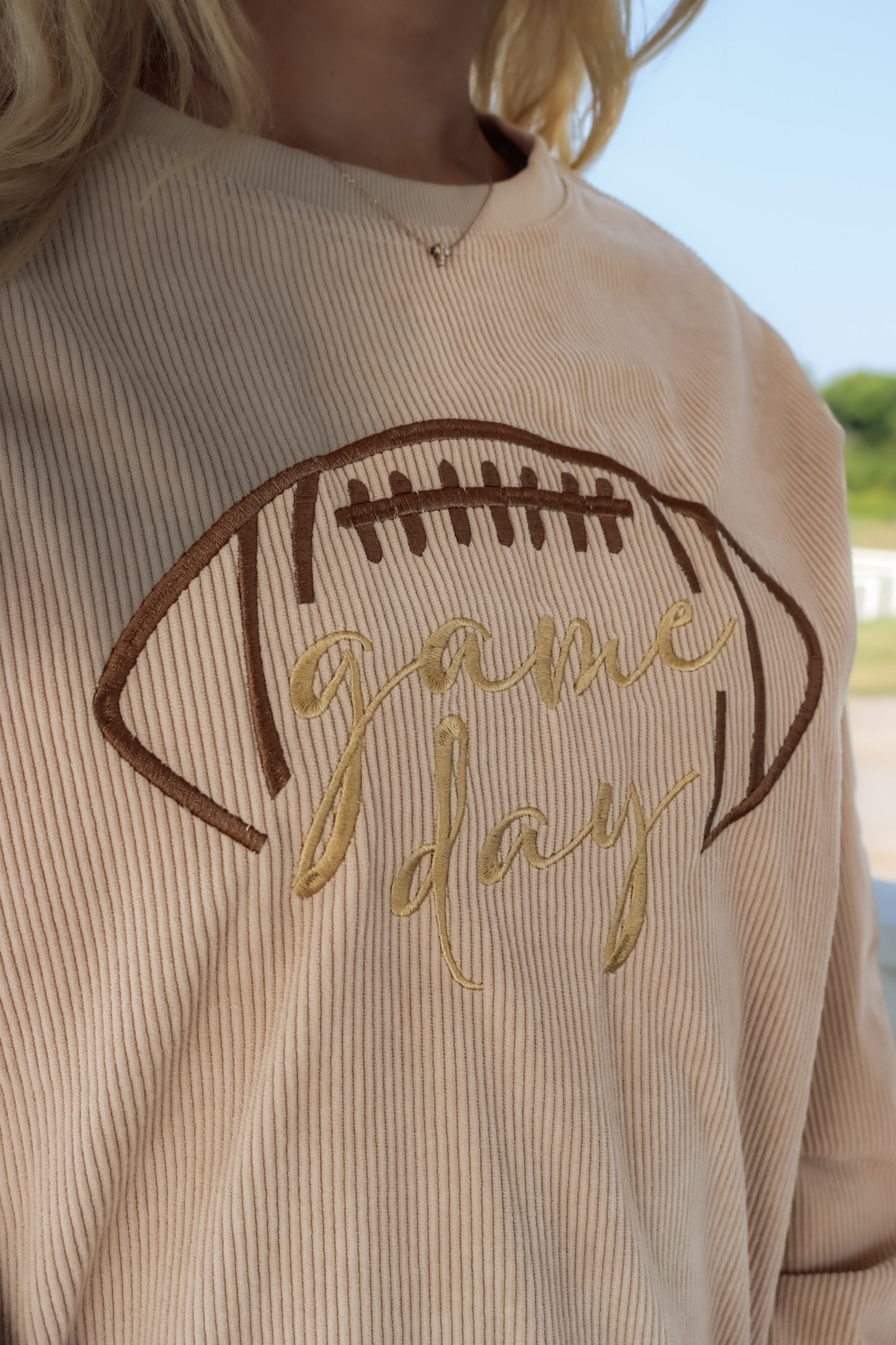 Game Day Cordaroy Sweatshirt