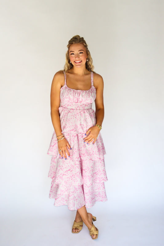 Pretty in Pink Tier Dress