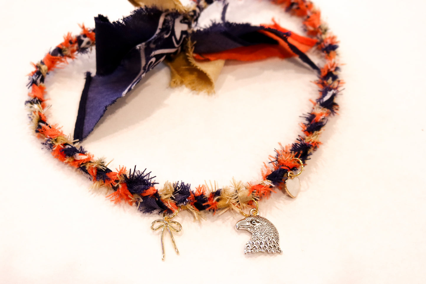 Team Spirt Charm Necklace - Auburn