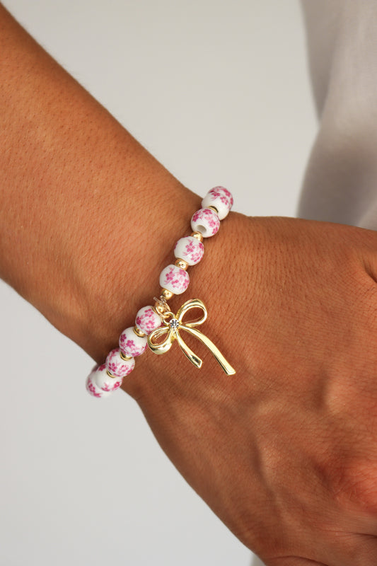 Bows For Days Bracelet - Pink