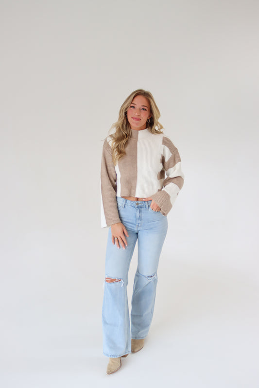 Take Me Out Cropped Sweater