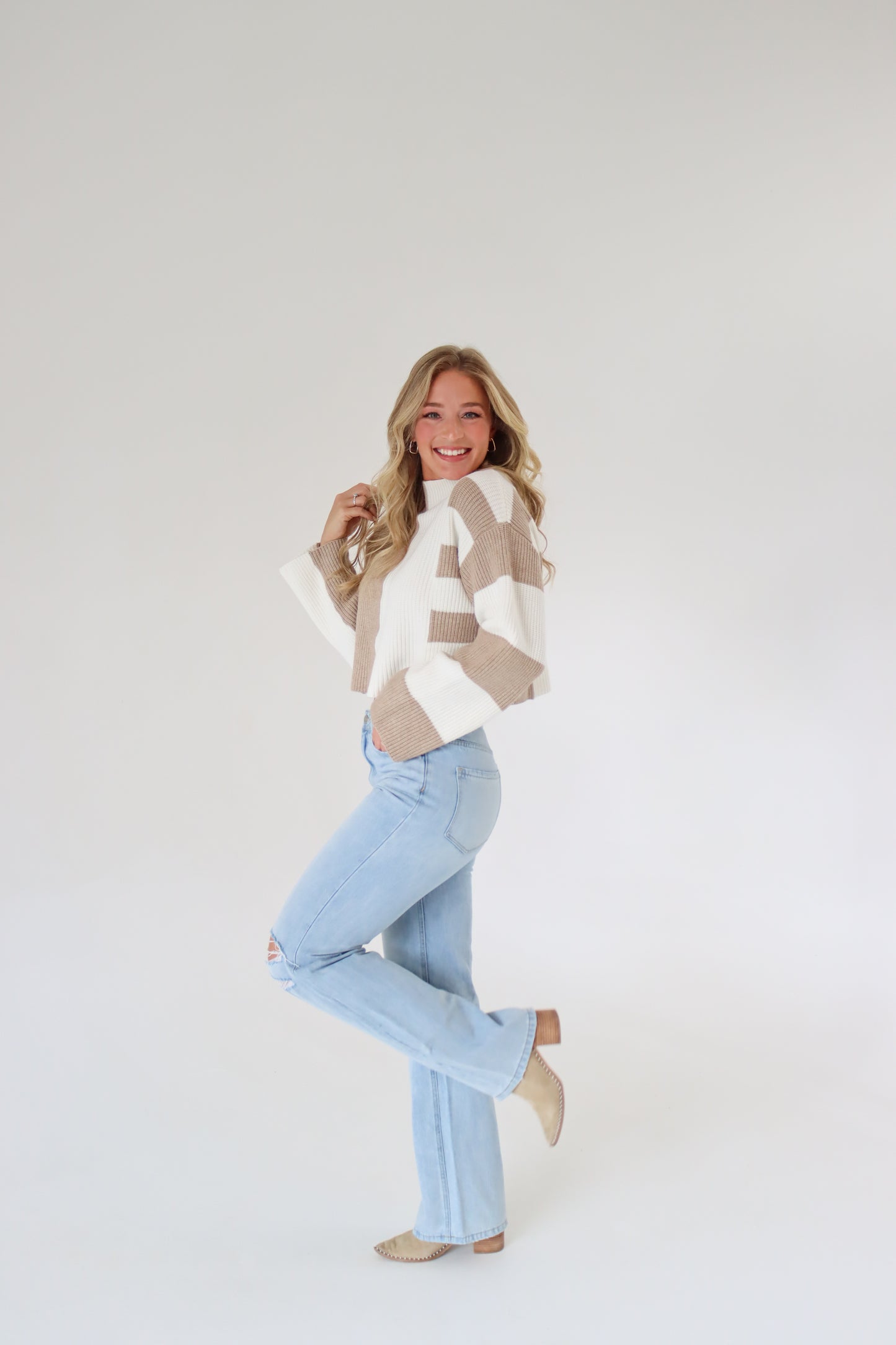 Take Me Out Cropped Sweater