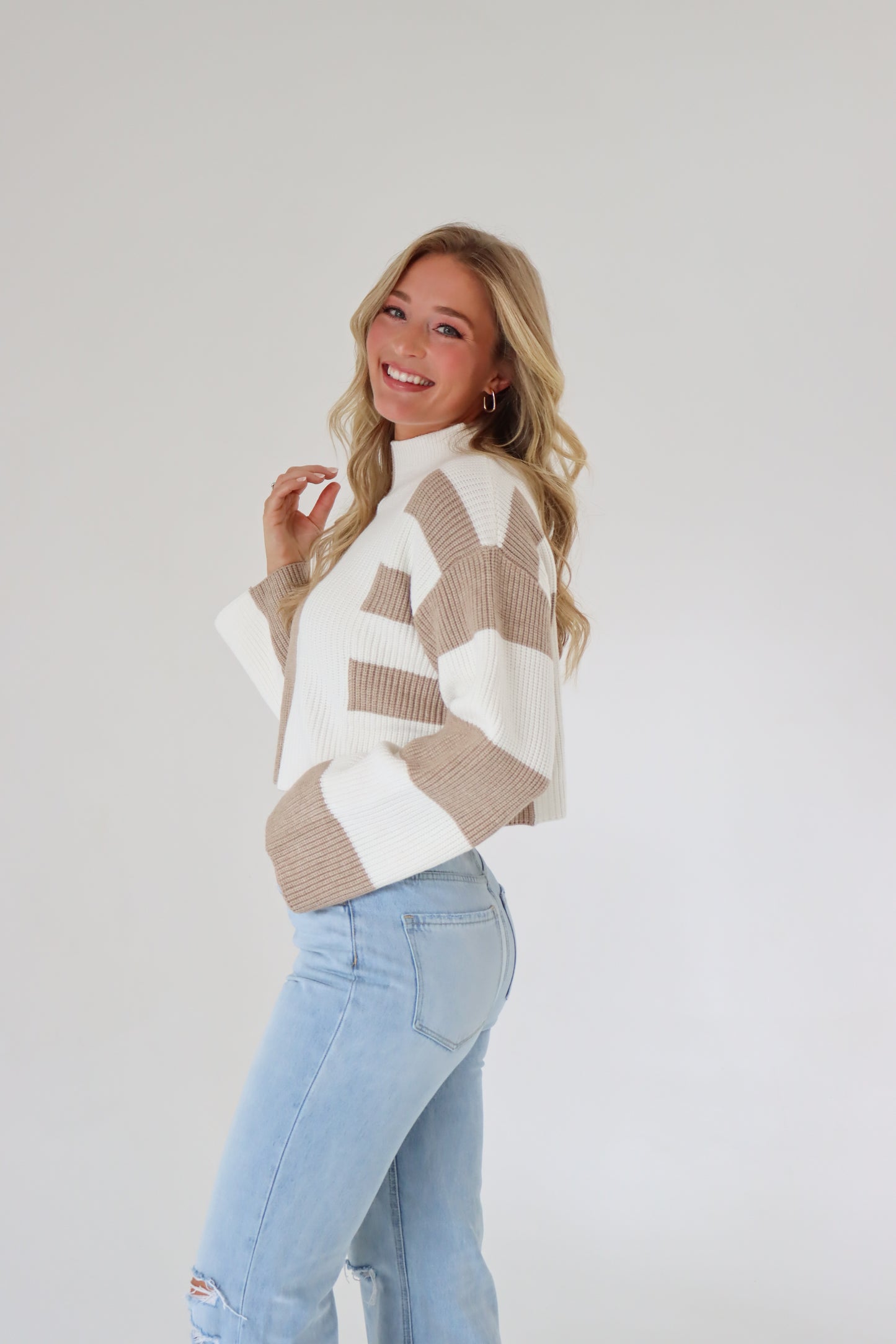 Take Me Out Cropped Sweater