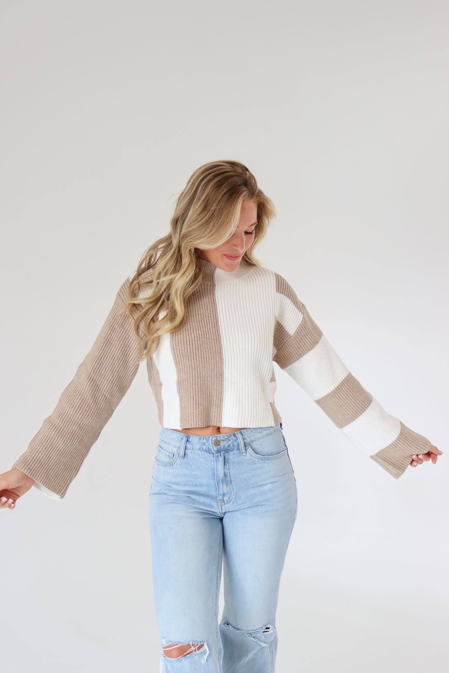Take Me Out Cropped Sweater