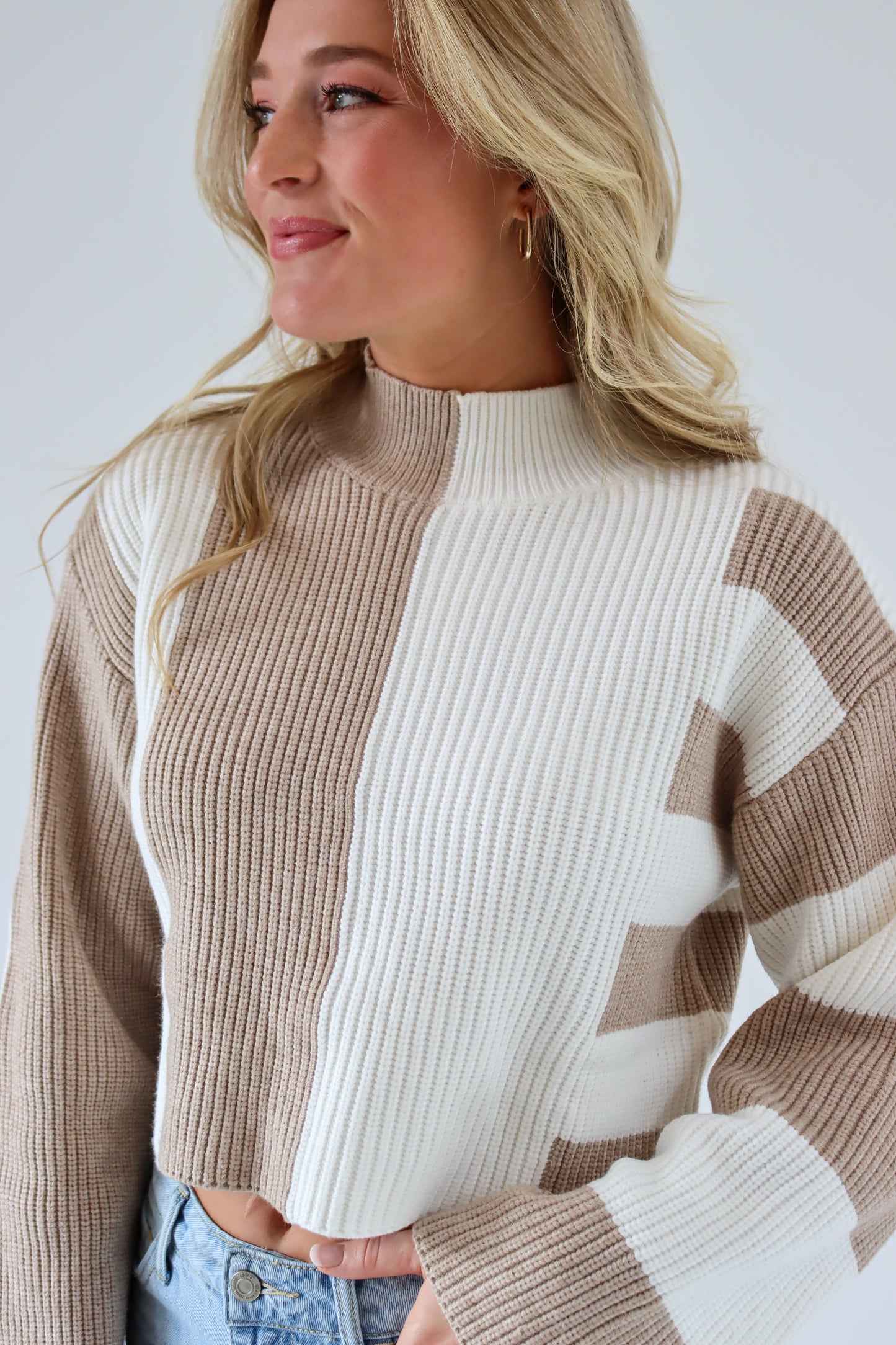 Take Me Out Cropped Sweater