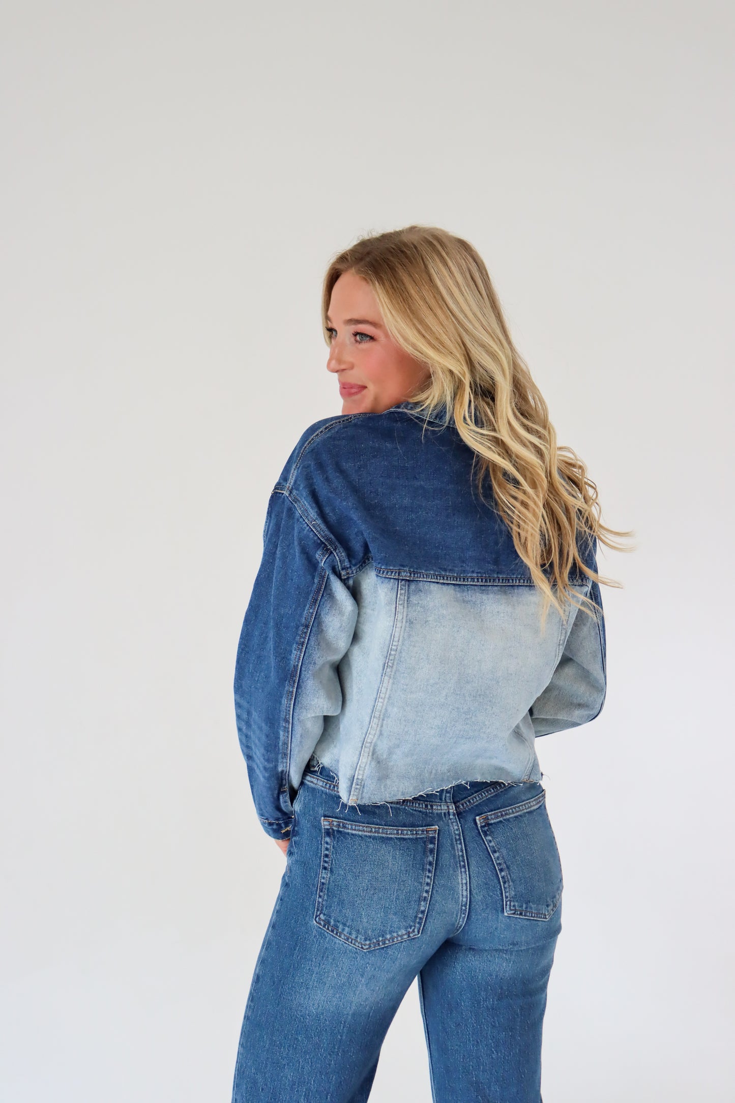 Two Tone Denim Jacket