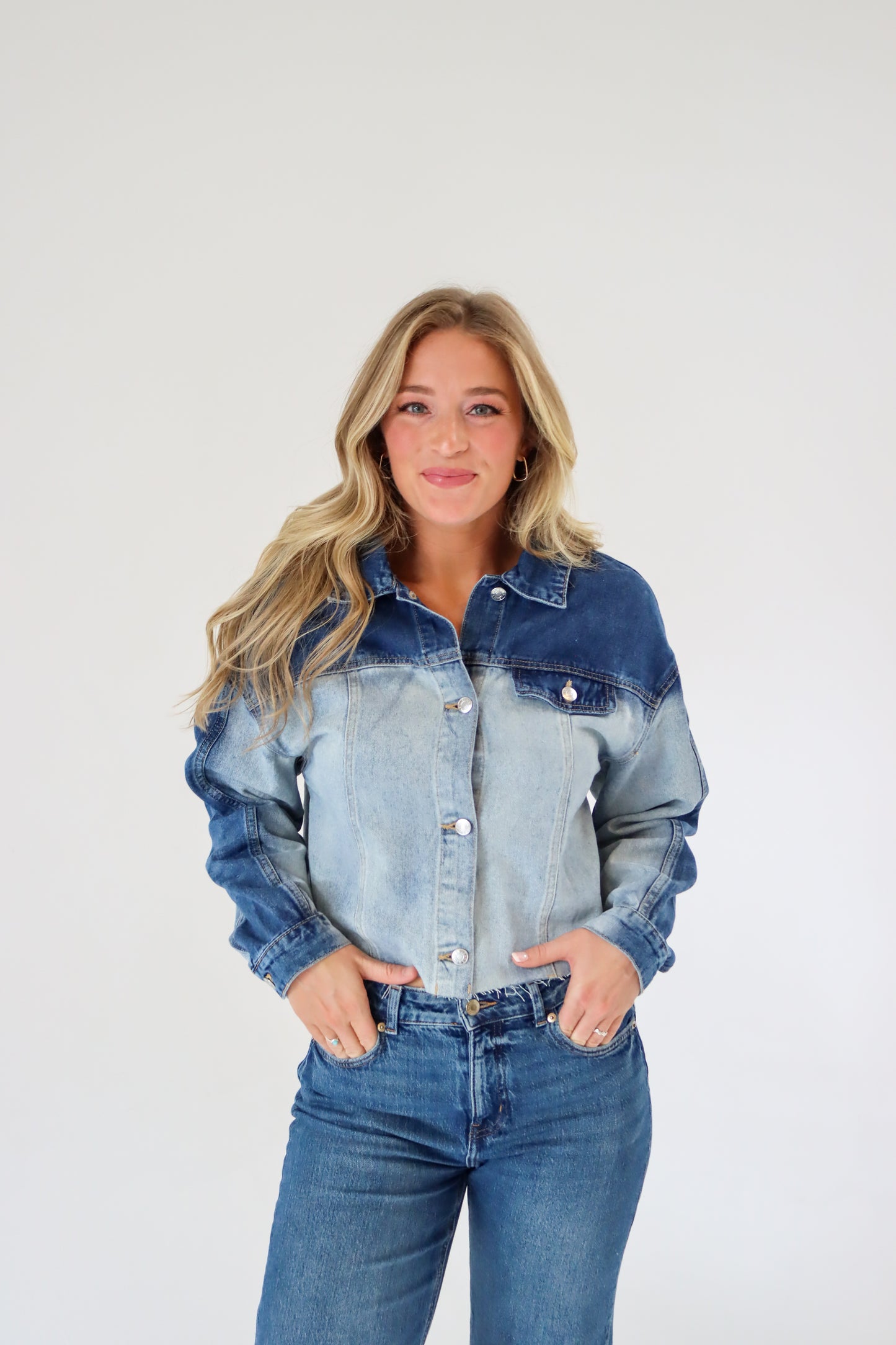 Two Tone Denim Jacket