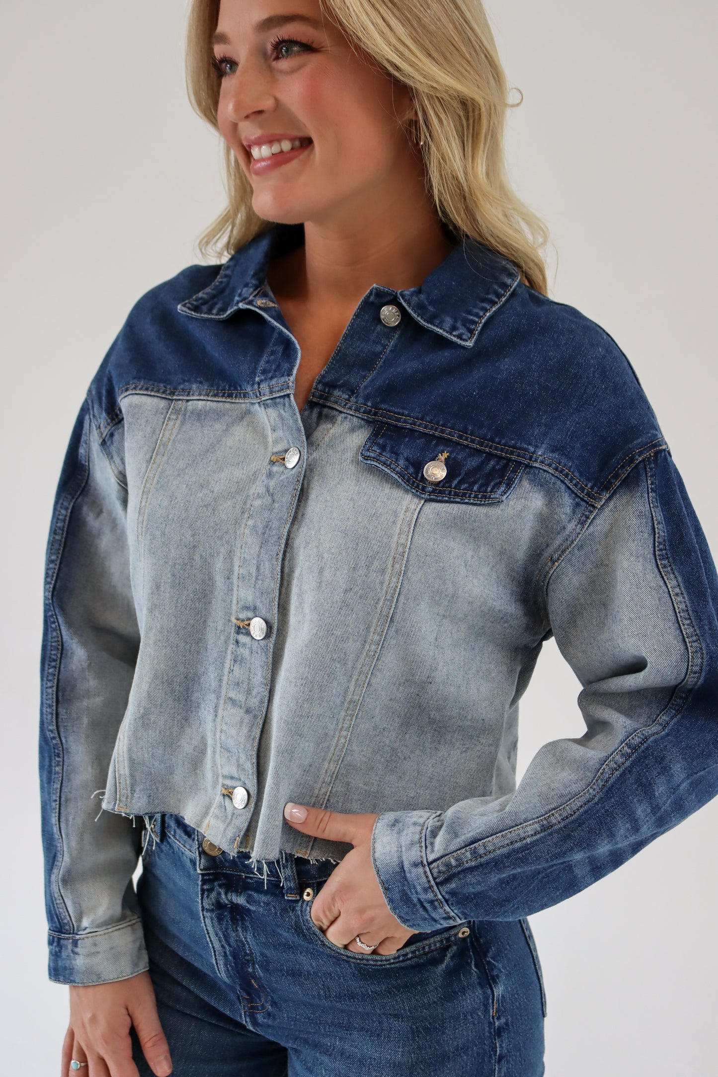 Two Tone Denim Jacket