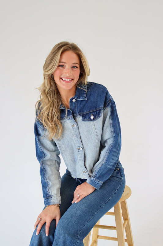 Two Tone Denim Jacket