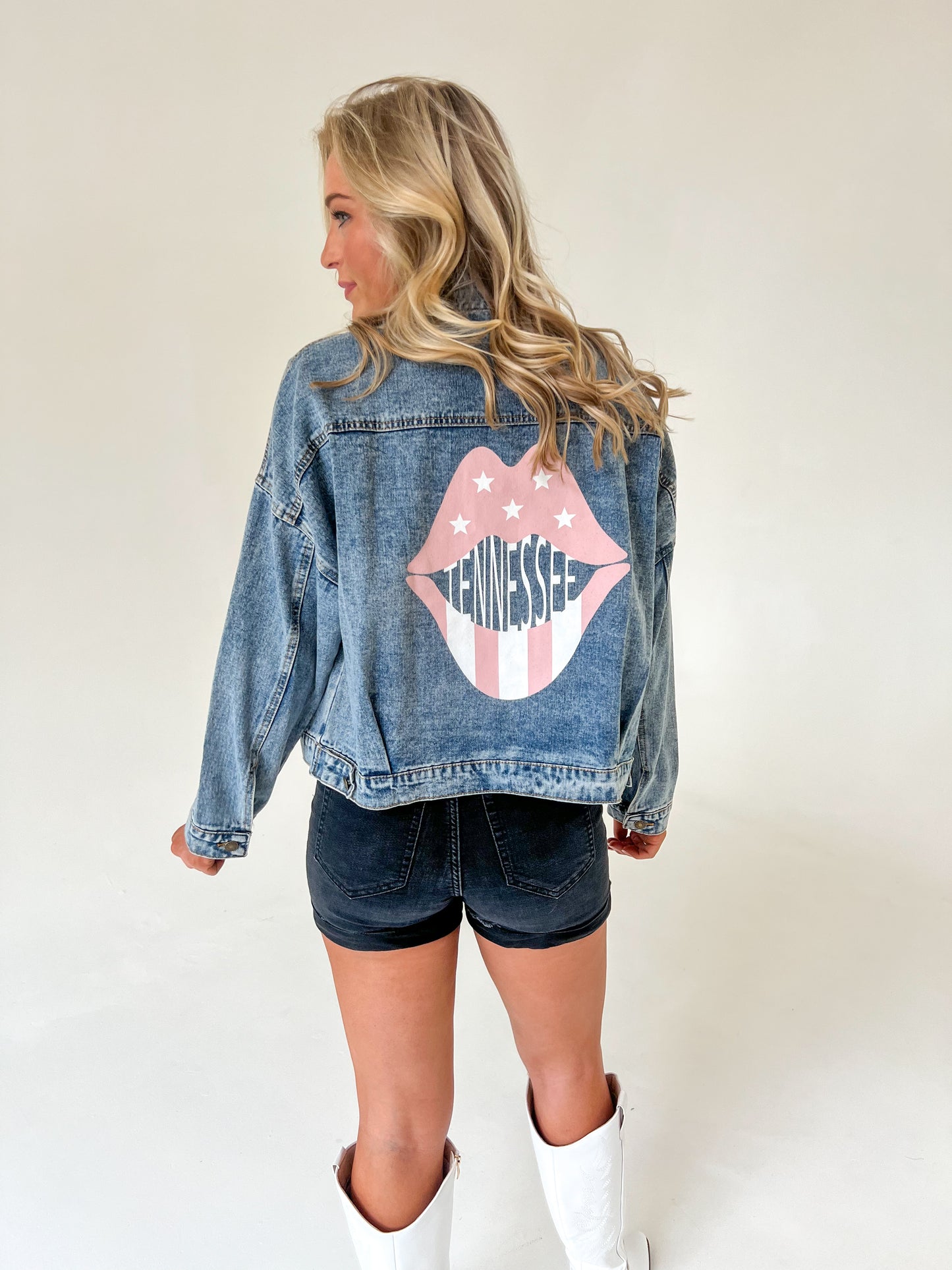 Nashville Lip Denim Jacket