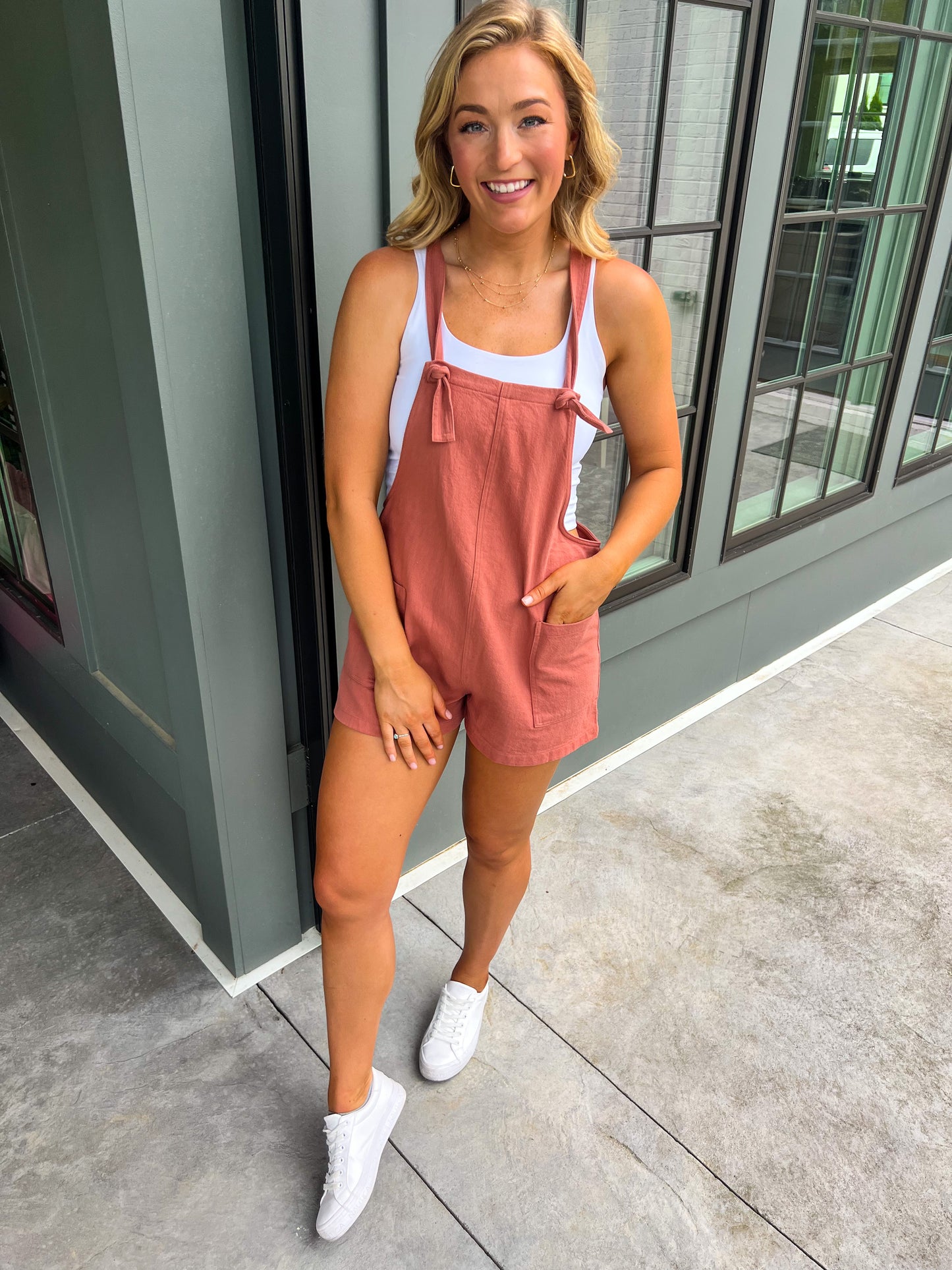 Dusty Rose Romper