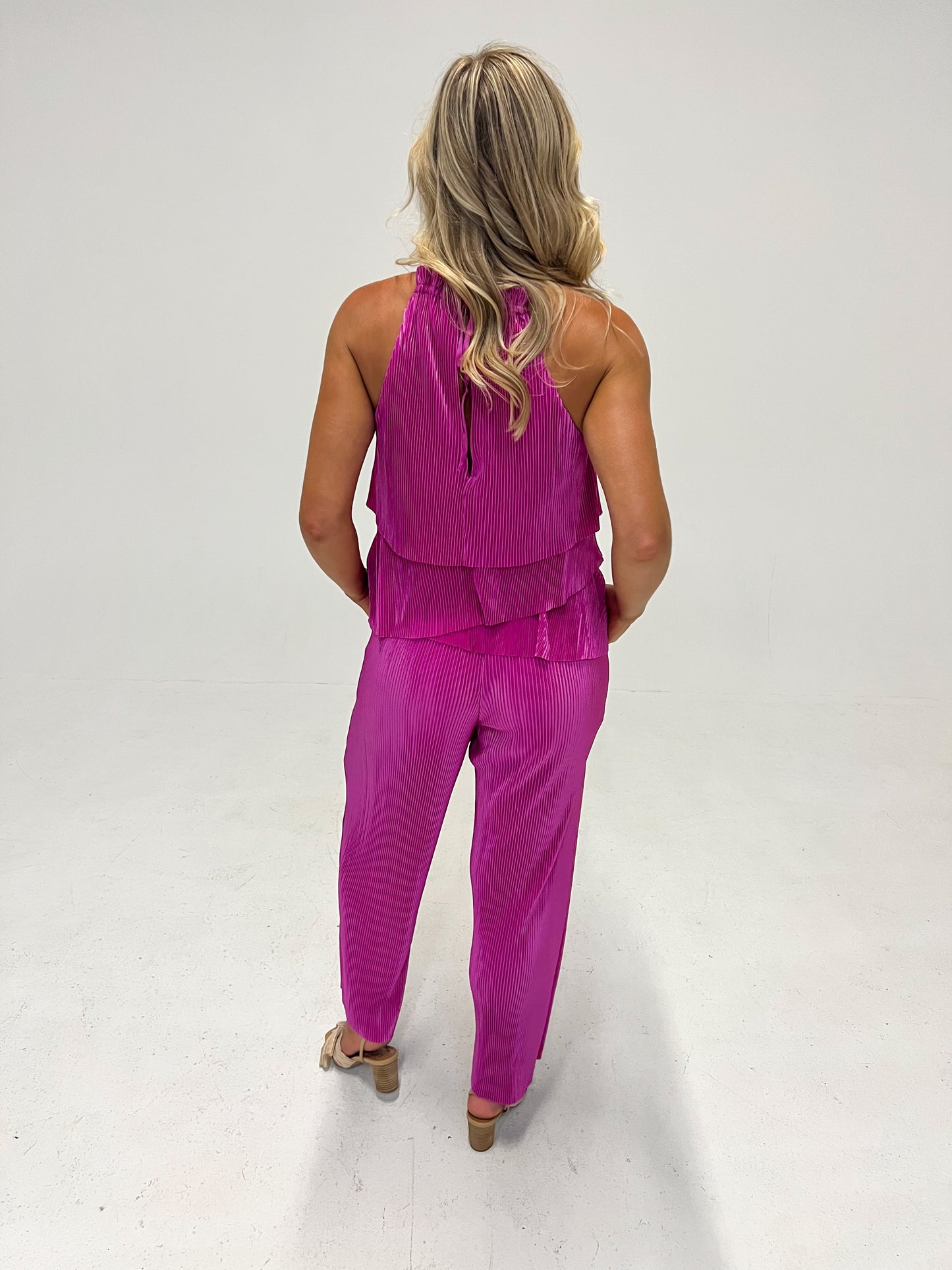 Call Me Maybe Fuchsia Jumpsuit