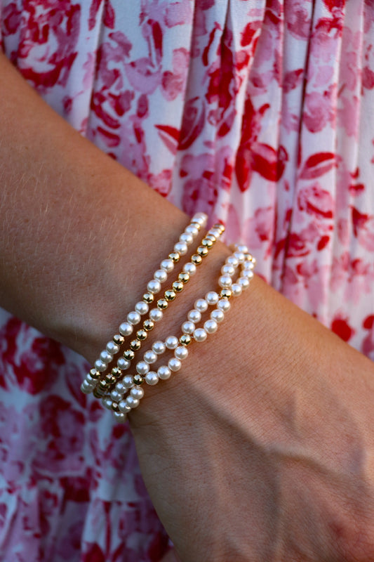Beaded Pearl Bracelet