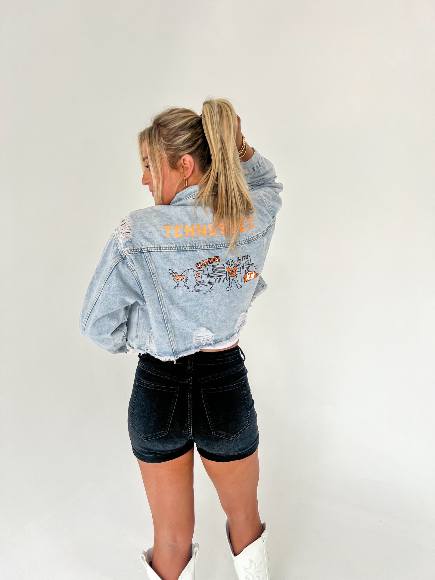 Go Big Orange Denim Jacket